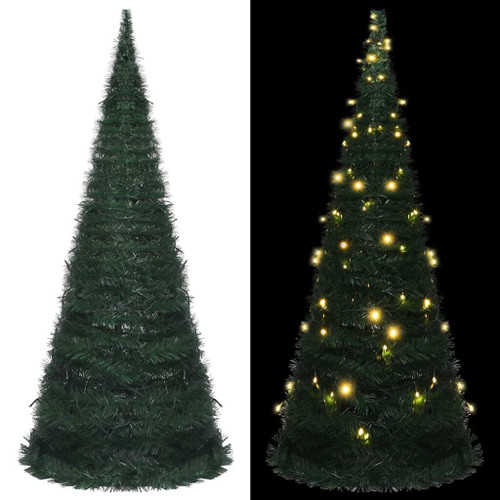 Pop-up Christmas Tree Green PVC 7 ft Collapsible A949-321525