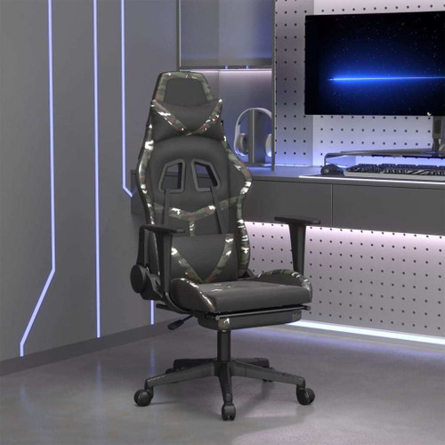 Gaming Chair Black and Camouflage A949-3143686