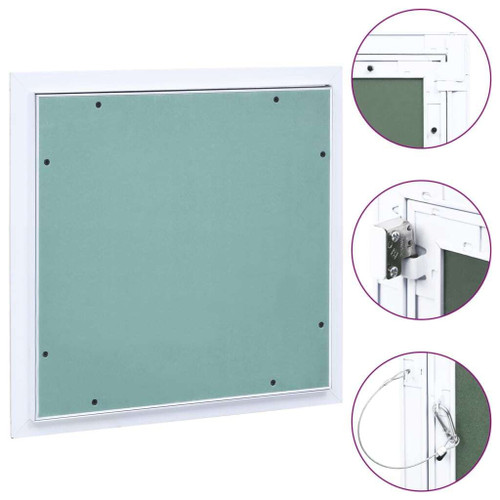 Access Panel with Aluminum Frame and Plasterboard 15.7"x15.7" A949-145100