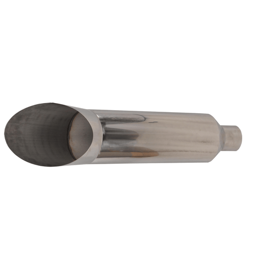 Exhaust nozzle 5"-8" curved Silver MT032015 T575-S0671423974