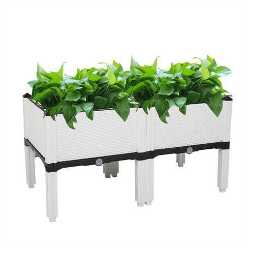 2Pcs Free Splicing Injection Planting Box White T575-S0671295149