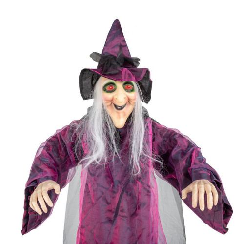 71in Life Size Hanging Witch Talking Halloween Everyday Decoration T575-S0671292941