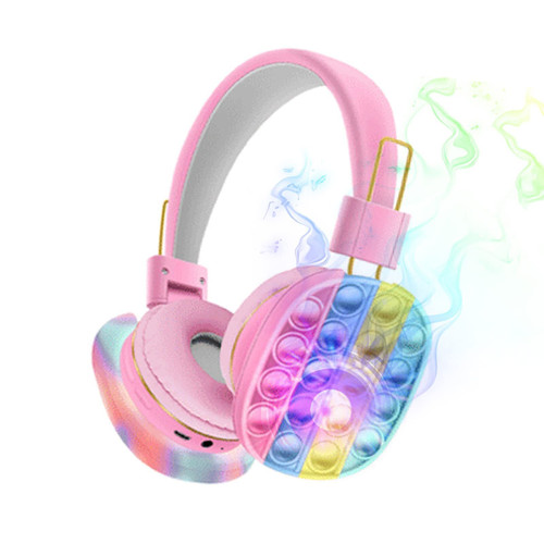 Fidget Headphones Kids Toy Headset, Wireless Bluetooth Headphone Pop Bubble On-Ear Headphone Fidget T575-V0671300598