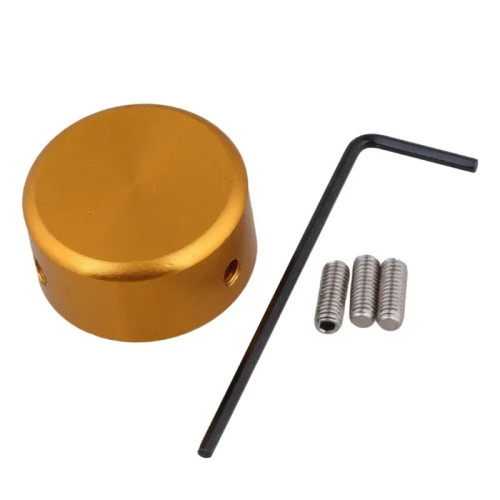 Color: Gold - Electric Guitar Effect Pedal Toppers Guitar Effect Foot Cap with Insert Screws Guitar F640-12000035824623972