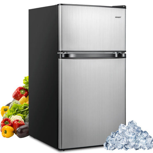 3.2 Cu. Ft Compact Mini Fridge with 5 Temperature Settings - Color: Silver D681-FP10226US-SL