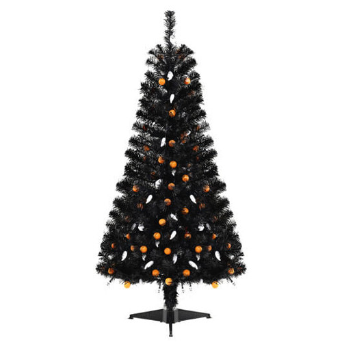 4.5 Feet Artificial Halloween Tree with 6 Lighting Modes and 5 Musics D681-CM24960US
