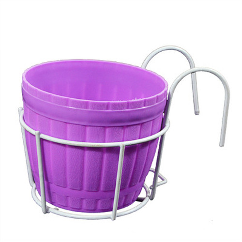 Color: Whitepurple, Size: 16cm - Potted flower wall hanging Q119-CJJZGJYL00128-Whitepurple-16cm