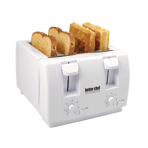 Better Chef 4 Slice Dual-Control Toaster in White D970-IM-241W