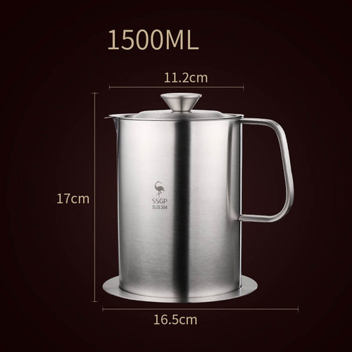 style: D - Household Stainless Steel Filter Anti-leakage Oil Pot Q119-CJCJ115518004DW