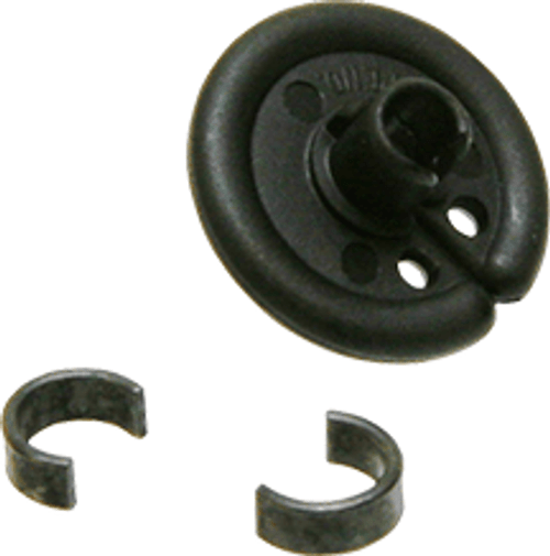 October Mountain Slotted Kisser Button Black 9/16 in. 1 pk. R557-1837