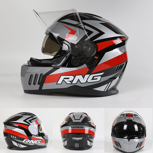 Motorcycle Modular Full Face Helmet Dual Visor Wireless Headphones Integrated Modular Air Vents Ven K484-FQZAP_UA0SZ1QV
