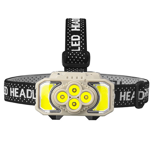 XPE+COB Headlights USB Rechargeable IPX4 Waterproof Power Display Motion Sensor Head Lamp For Campi K484-PHO_0ZY5M3G5