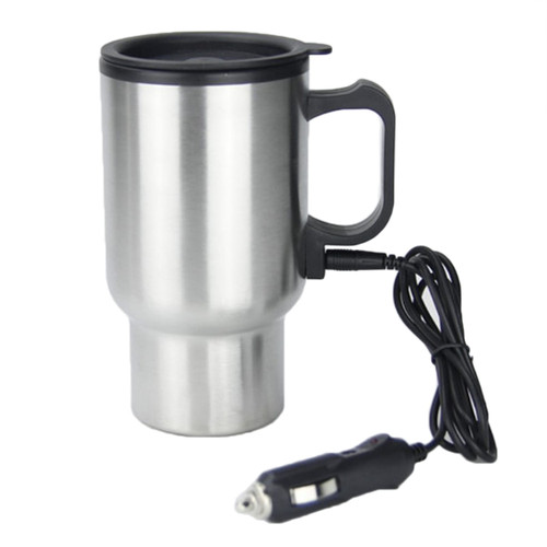 12V Car Heating Cup Car Heated Mug 450ml Stainless Steel Travel Electric Coffee Cup Insulated Heate K484-PHO_0ZOHA3Y8
