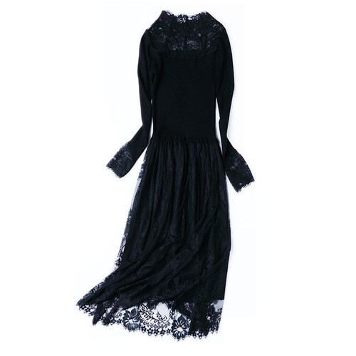 Knitted lace bottoming dress Q119-CJNSSYLY01837