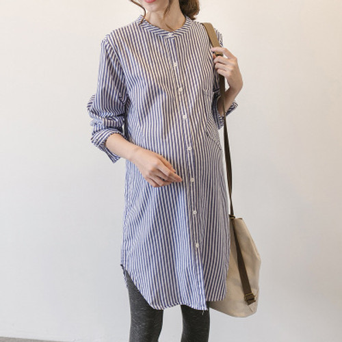 Spring and Autumn maternity dress new Korean version of the pregnant women shirt skirt long-sleeved Q119-CJNSSYLY00260