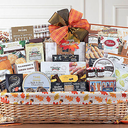 Bountiful Harvest: Fall Gourmet Gift Basket Z954-WC-689