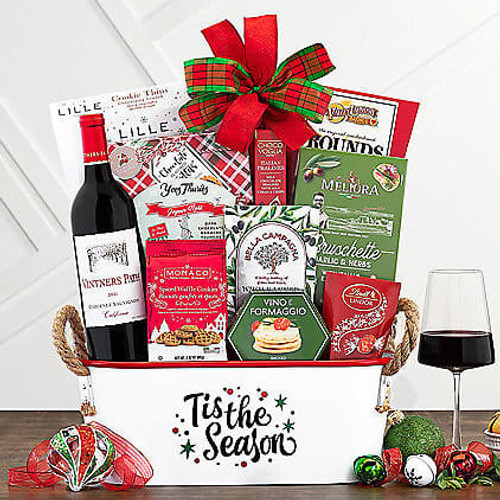 Vintners Path Cabernet: Holiday Wine Gift Basket Z954-WC-763
