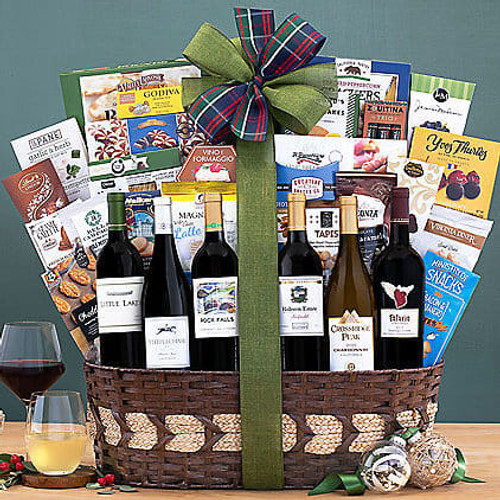 Premier Half Dozen Collection: Wine Gift Basket Z954-WC-776