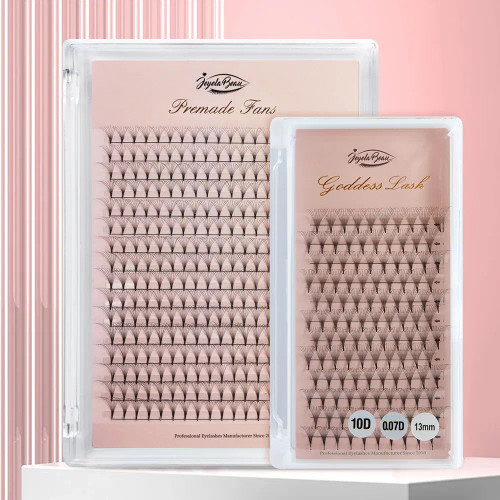 Color: LIGHT GRAY, Curl: C, Thickness: 0.07mm, Length: 8mm, Ships From: CHINA - Goddess Premade Vol F640-12000035476936764