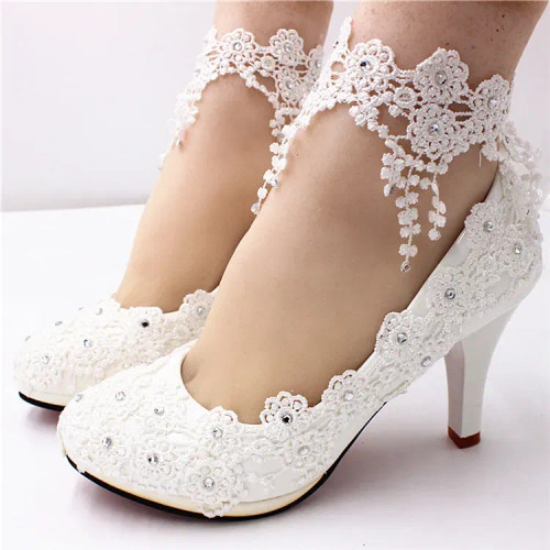 Color: WHITE, Shoe Size: 39 - Whitefemmes bottes with high heels  women's shoes 2020 botas mujer Wo F640-12000016307631353