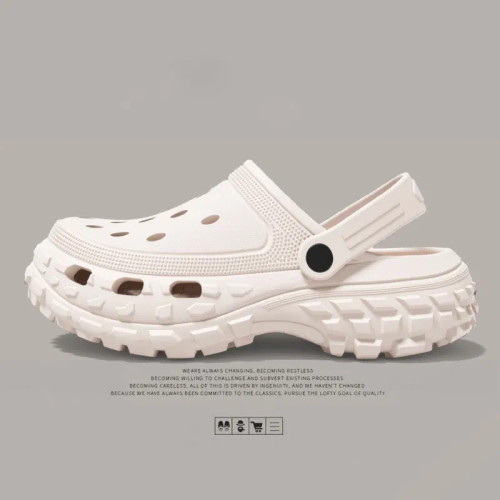 Color: WHITE, Shoe Size: 41 - Summer Platform Sandals For Women 2024 New Fashion Non Slip Beach San F640-12000039086113822