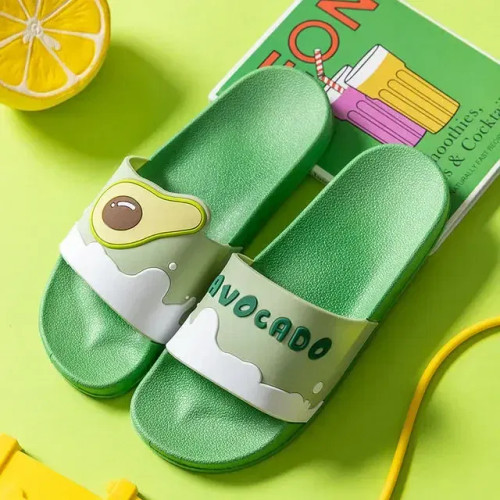 Color: SKY BLUE, Shoe Size: 3.5 - New Shoes for Women PVC Slippers Fashions Cartoon Fruit Sandals F F640-12000035794379038