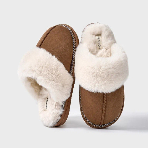 Color: Olivine, Shoe Size: 38-39, Ships From: CHINA - Shevalues Women Plush House Slippers Fashion  F640-12000043937919873