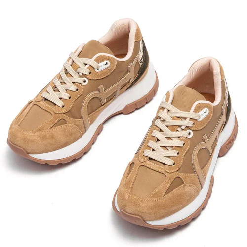Color: Khaki, Shoe Size: 40 - Women's Shoes Niche Design Balance Shoes Technology Versatile Splicin F640-12000040709685573