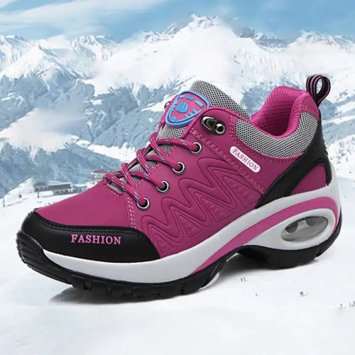 Shoe Size: 42, Color: Rosy Red - Ladies Sneakers Comfortable Breathable Platform Shoes Fashion Lace F640-12000037162834639