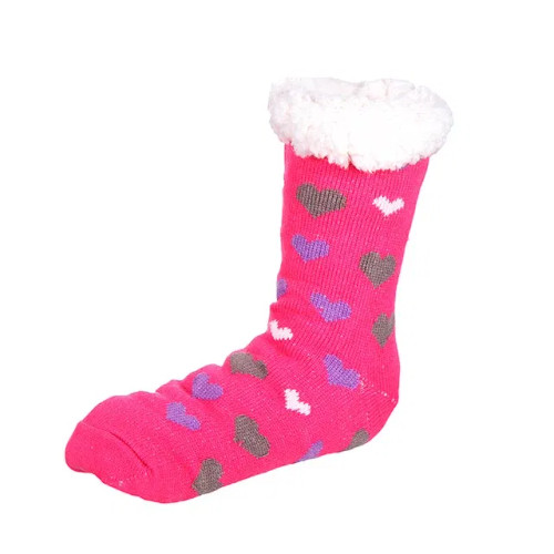 Color: SKY BLUE, Shoe Size: 41 - Glglgege twist stripes Winter Women Socks Women Non-slip Adult Flo F640-12000020985836614