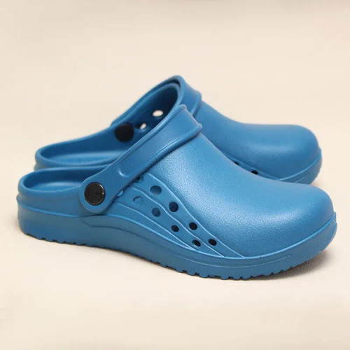 Color: Blue, Shoe Size: 34 - Slip Resistant Laboratory Doctor Clogs Women Men EVA Medical Shoes Ult F640-12000039930298367