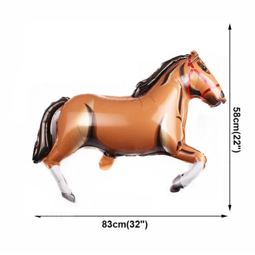 Color: Clear - Horse Party Decoration Birthday Banner Felt Garland Disposable Paper Plates Horse Cu F640-12000038988526591