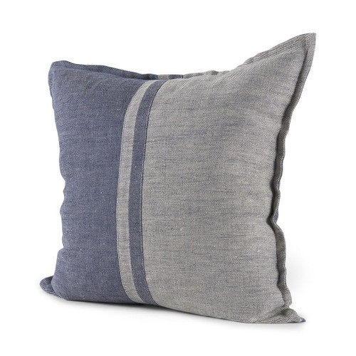 Gray And Blue Color Block Pillow Cover N270-392304