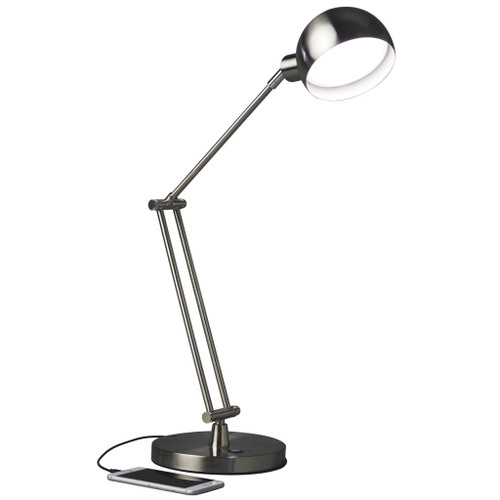 Brushed Nickel LED Adjustable Desk Lamp N270-402196
