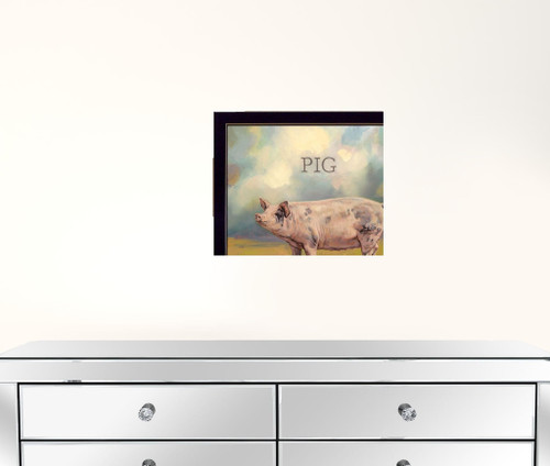 Set Of Four Farm Animals 1 Black Framed Print Wall Art N270-405907