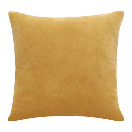 20" X 20" Yellow 100% Cotton Zippered Pillow N270-517050