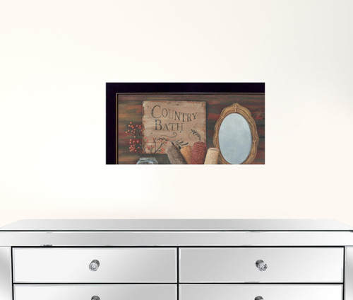 Set Of Four Bathroom COLLECTION I 3 Black Framed Print Bathroom Wall Art N270-405621