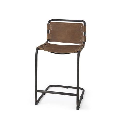 29" Brown And Black Steel Bar Chair N270-393432