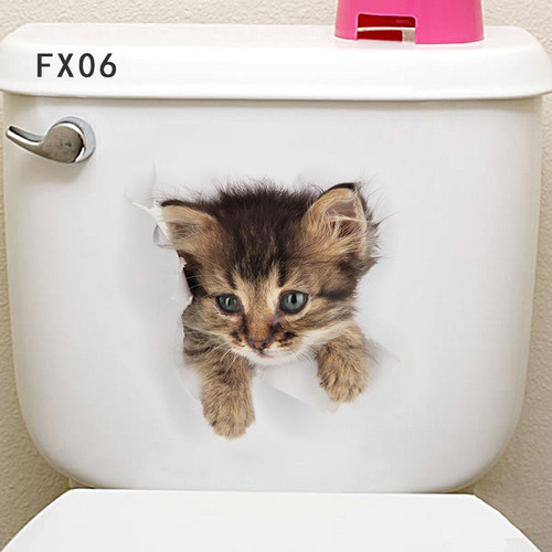style: Cat13 - 3d Animal Wall Sticker Q119-CJJJJRHD00099-Cat13