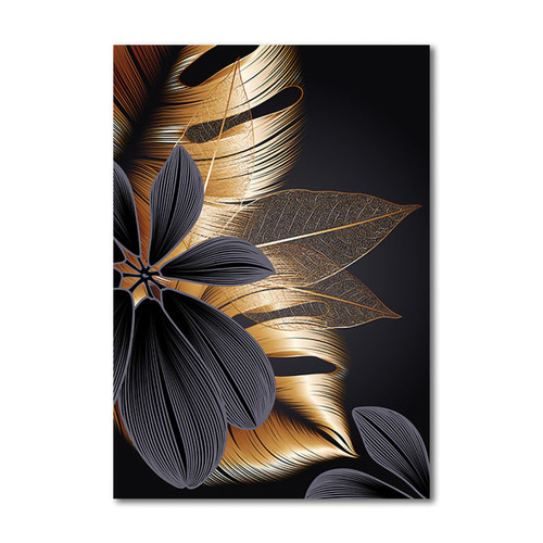 Color: 1 color, Painting size: 40x60cm - Frameless Painting Core For Golden Leaf Plant Decorative P Q119-CJZS115221802BY
