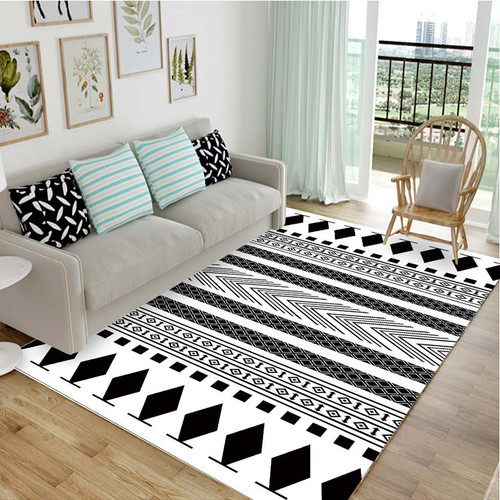 Color: Black and white, Size: 50x80CM - Simple Black And White Home Personality Tide Brand Living R Q119-CJZS112495902BY