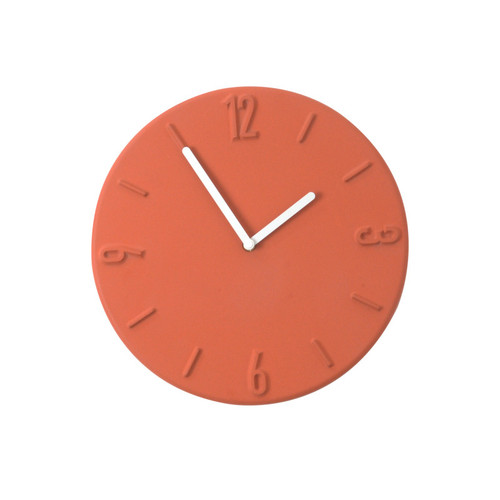 Color: Orange, Size: Digital - Jueyi Nordic Minimalist Modern Cement Clock Q119-CJZS114873702BY