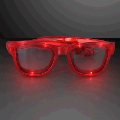 Red LED Nerd Glasses A706-85071