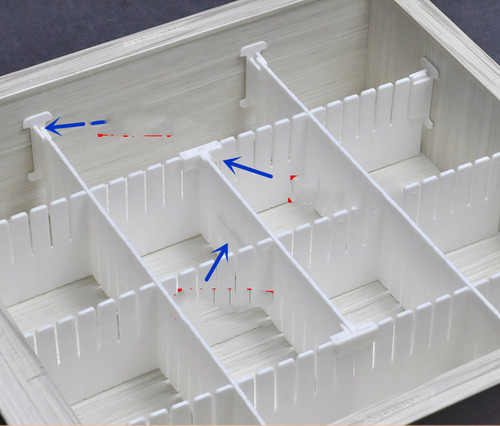 Color: 47x13cm five pieces to 16acce - Storage Drawer Type Cabinet Grid Desk Separation Board Class Q119-CJZS114157014NM