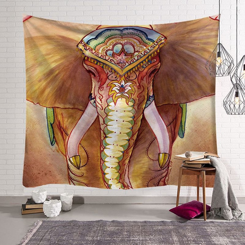 Color: 1style, Size: 95X73cm - Amazon Express Tapestry Home Decoration Wall Cloth Indian Elephant B Q119-CJZS114711301AZ