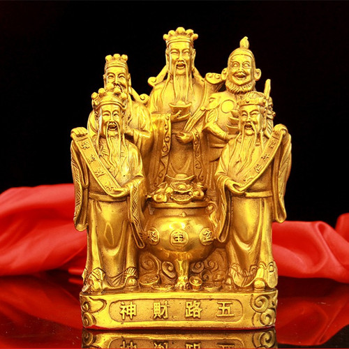 Color: Style3 - Large Pure Copper God Of Wealth Buddha Brass Q119-CJZS165557603CX