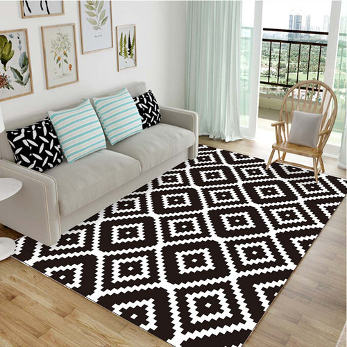 Color: Sawtooth, Size: 80x100CM - Simple Black And White Home Personality Tide Brand Living Room Be Q119-CJZS112495909IR
