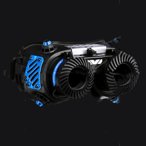 Color: Blue, grade: First generation light - Face Mask Luminous Goggles Gas Mask Cos Sci-fi Mechani Q119-CJJH167771803CX