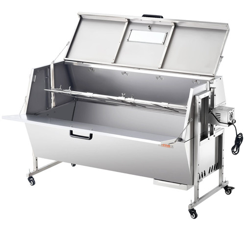 60W Rotisserie Grill with Hooded Cover, 56 Inch Pig Lamb Goat Rotisserie Grill Roaster, 286Lbs Capa E415-DDXZKJ56YCQG19Z70V1