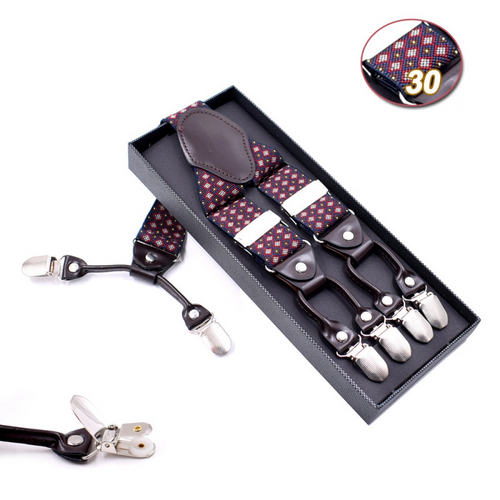 Multicolor Elastic 6 Clip Men's Strap Q119-CJNSFJPD00209